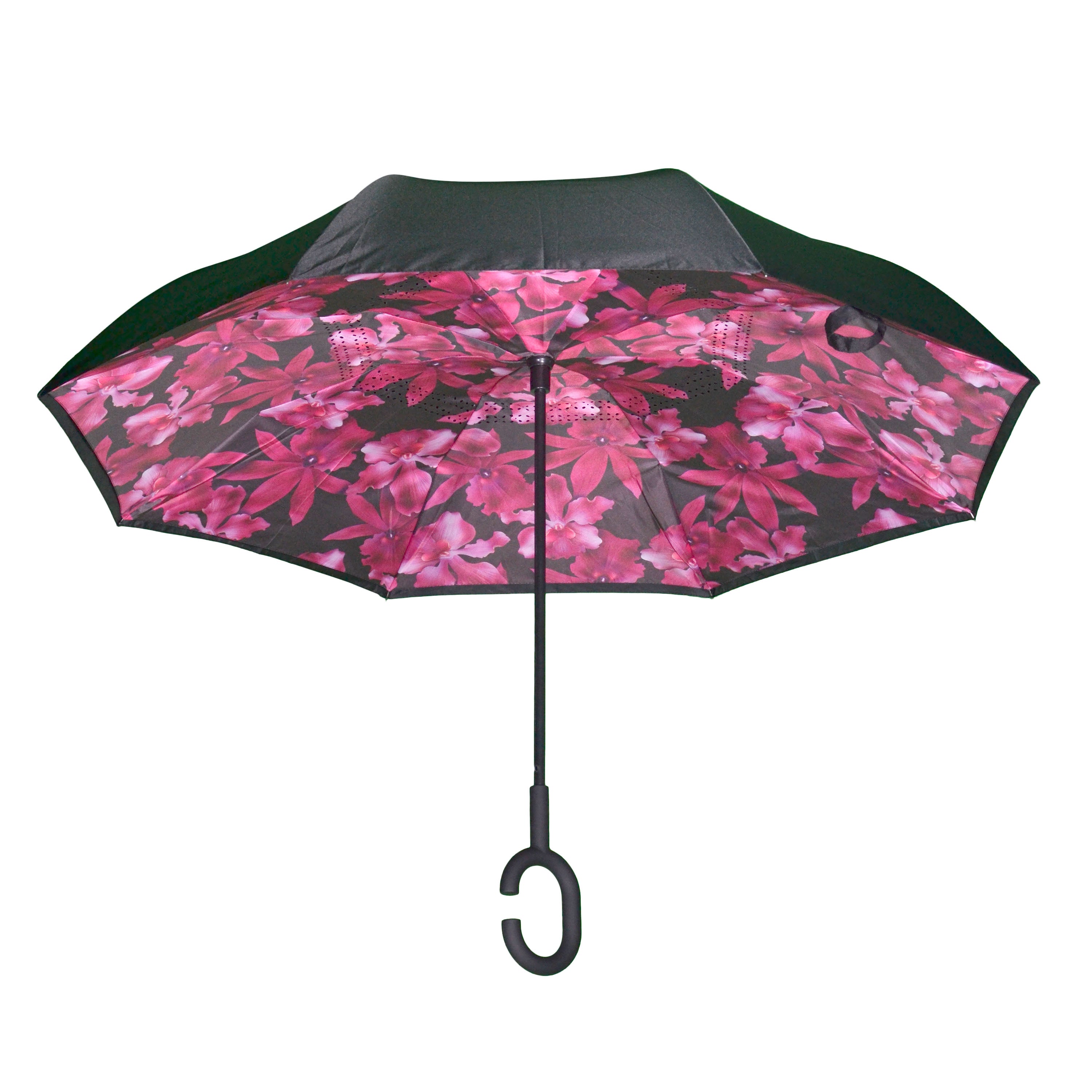 Orchids in Bloom Topsy Turvy Umbrella – Calla Products