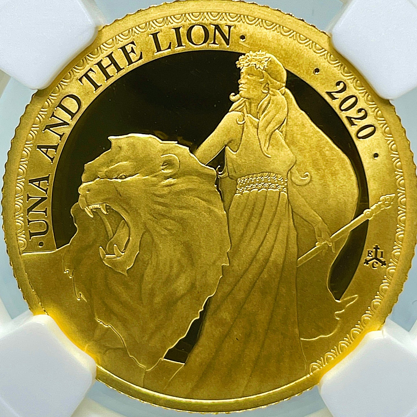 完成品 2020 セントヘレナ ウナとライオン £1 1oz 銀貨 NGC MS69②