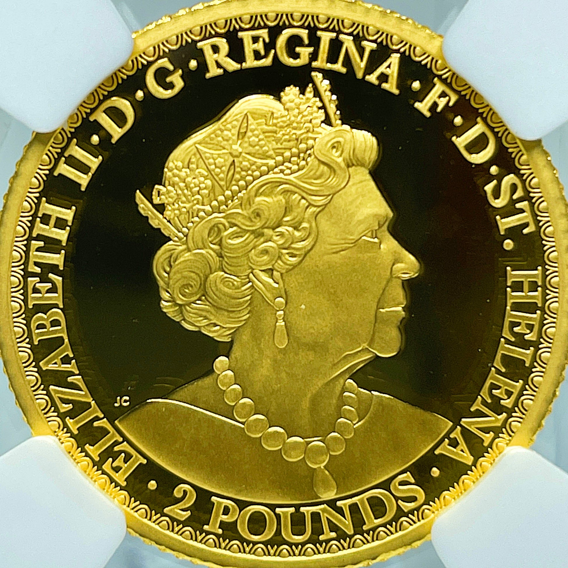 2020 セントヘレナ ウナとライオン £1 1oz 銀貨 NGC MS69①-