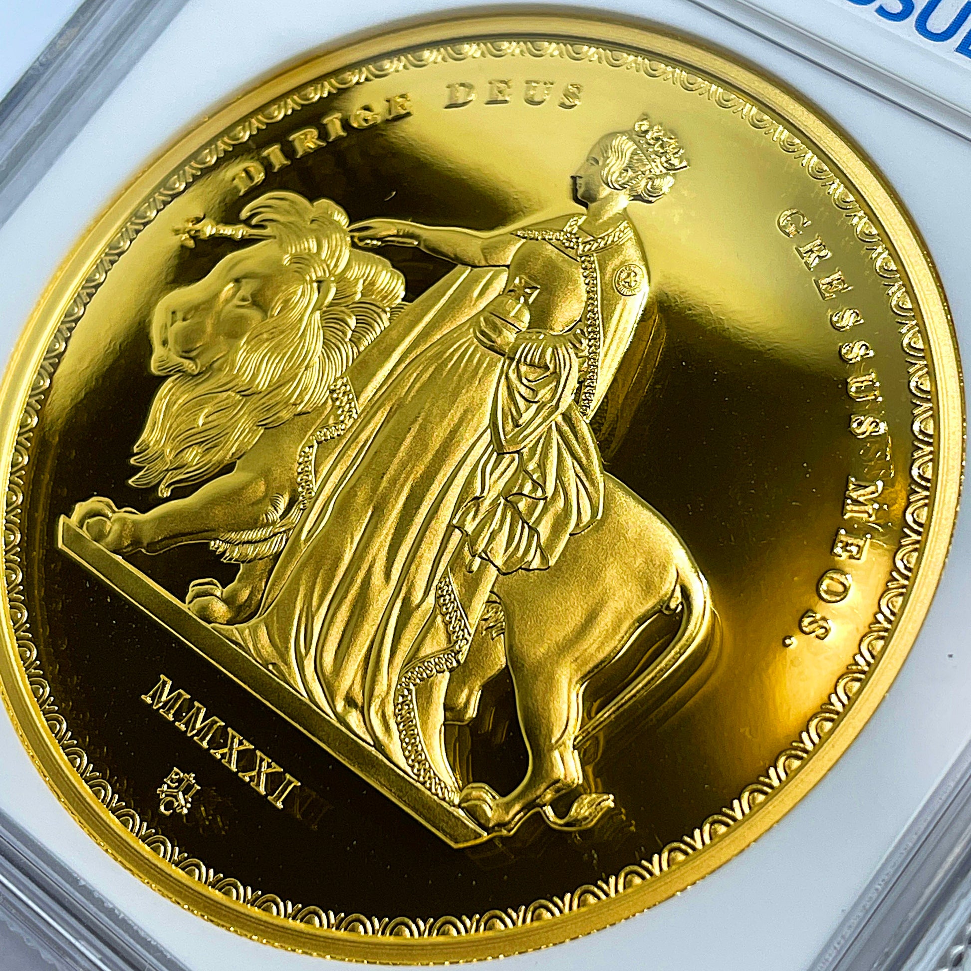 ブティック 2021 ウナライオン 1oz £1 ゴールドプレート銀貨 NGC