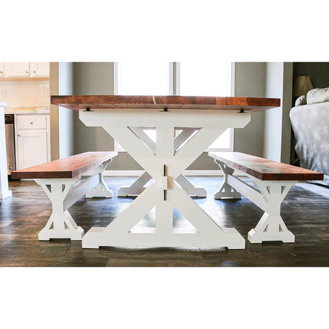 Hand Crafted Trestle Table