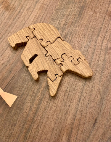 Handcrafted wooden puzzle