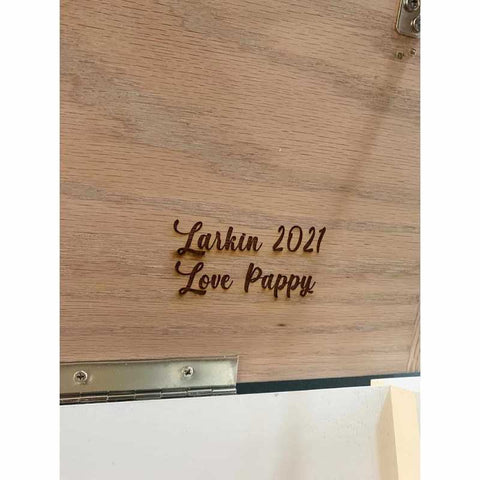 personalized blanket chest lid