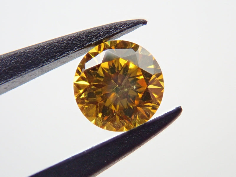 0.372ct Fancy Deep Orange Yellow SI-2-