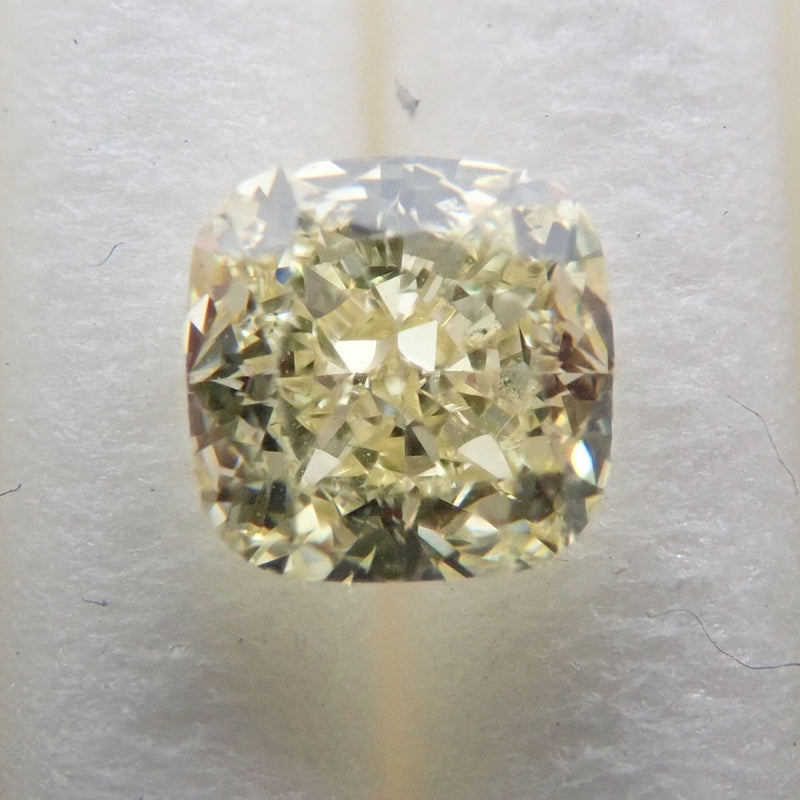 送料無料（沖縄は1000円) 0.409ct Light Brownish Yellow SI-1 Fair