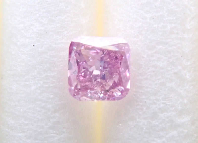 fancy intense purple pink 0.084ct ピンクダイヤ - その他