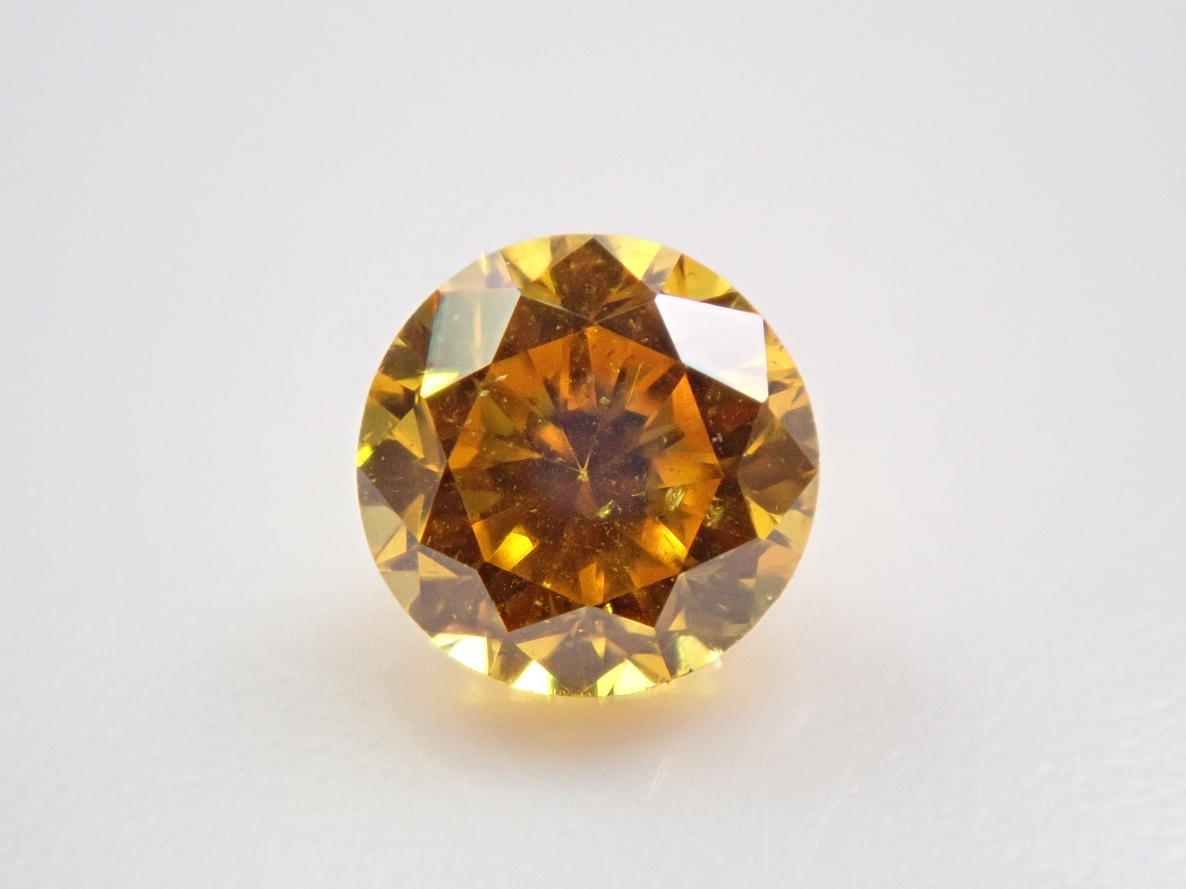 送料無料（沖縄は1000円) 0.409ct Light Brownish Yellow SI-1 Fair