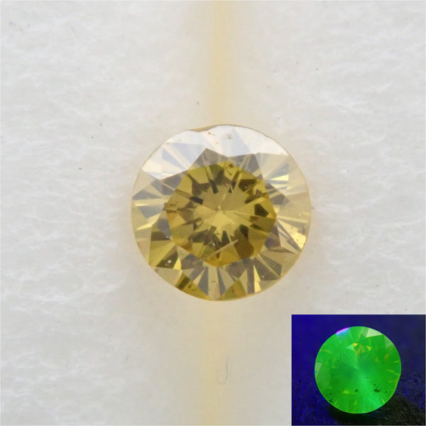 日本メーカー新品 NO-536天然オレンジイエローダイヤ12石0.214ct