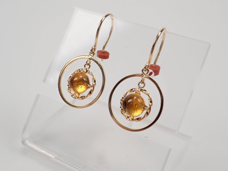 ☆推し活カラー☆k18シトリンピアス アクセサリー ピアス(両耳用