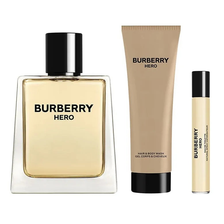 Burberry Hero Gift Set: 100ml EDP + Shower Gel 75ml +  EDP –  FragranceAvenue