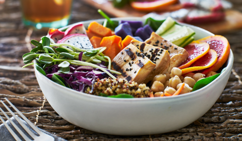 Bowl Of Colourful Food