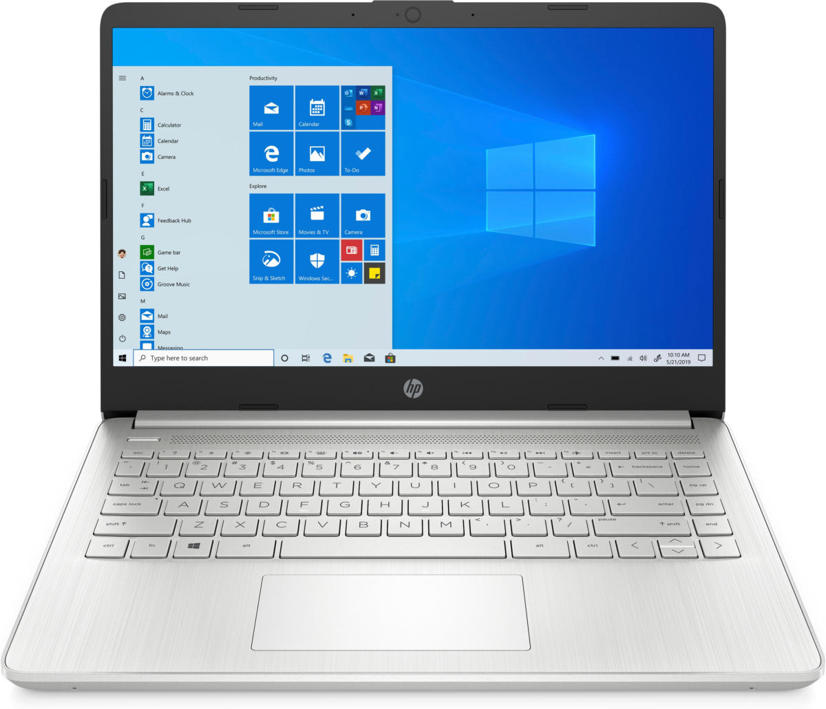 HP 14-fq0075nr 14" HD Laptop AMD Athlon Silver 3050U 2.3 GHz AMD Radeon Graphics 4GB DDR4 64GB eMMC Windows 11 Home in S mode - 22D23UA