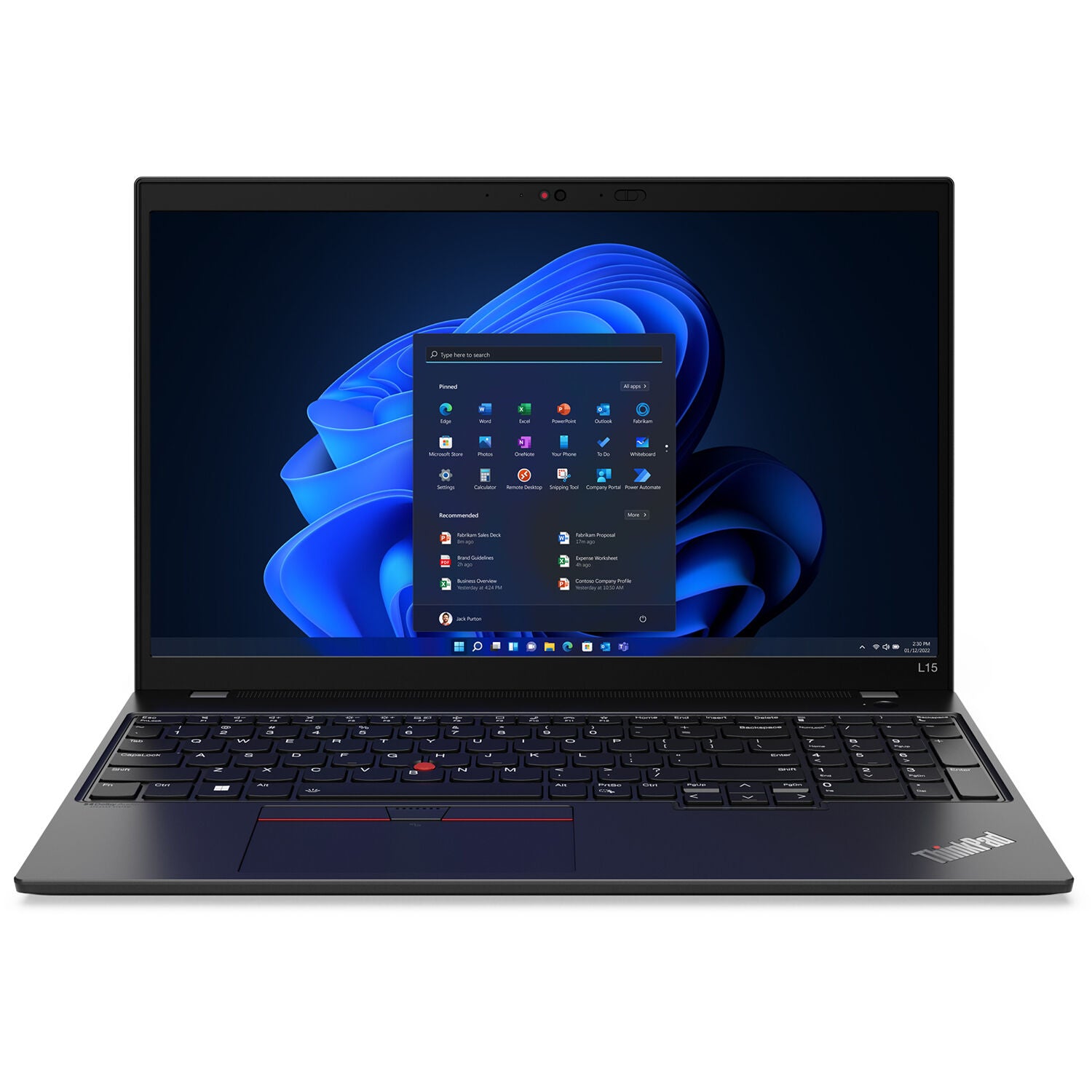  Lenovo ThinkPad L15 21C30051US 15.6" Touch Notebook Intel i7-1255u 16GB 256GB SSD Windows 11 *Damaged Box 