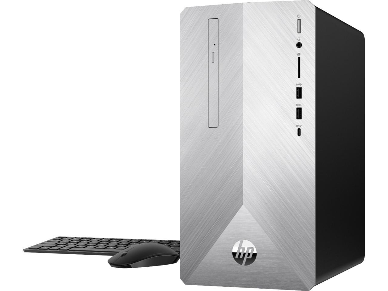  HP Pavilion 595-p0000 595-p0039c Desktop Computer, Intel Core i5 i5-8400 2.80 GHz AMD RX550 8 GB RAM DDR4 SDRAM, 1 TB HDD, 16 GB SSD Windows 10 