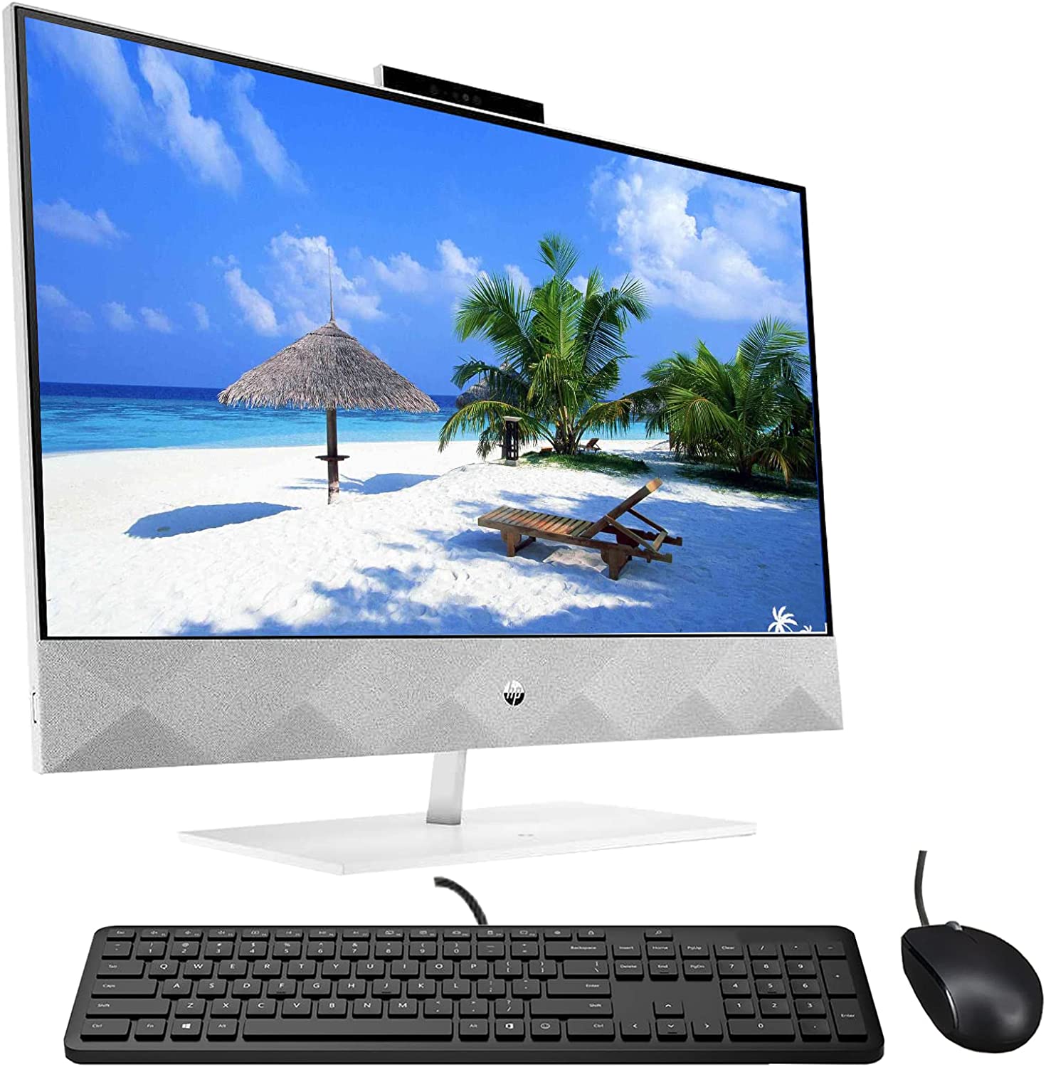  HP AIO 27-D0250M 27" FHD 1920x1080 PC AMD Ryzen 5 4600H 12GB 128GB SSD W10 