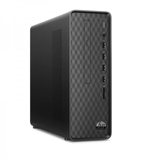  HP Slim Desktop PC S01-pF1016 Intel i3-10100 3.6GHz, 8 GB RAM, 256 GB SSD Storage, DVD-Writer, HDMI, Windows 10 - Black 