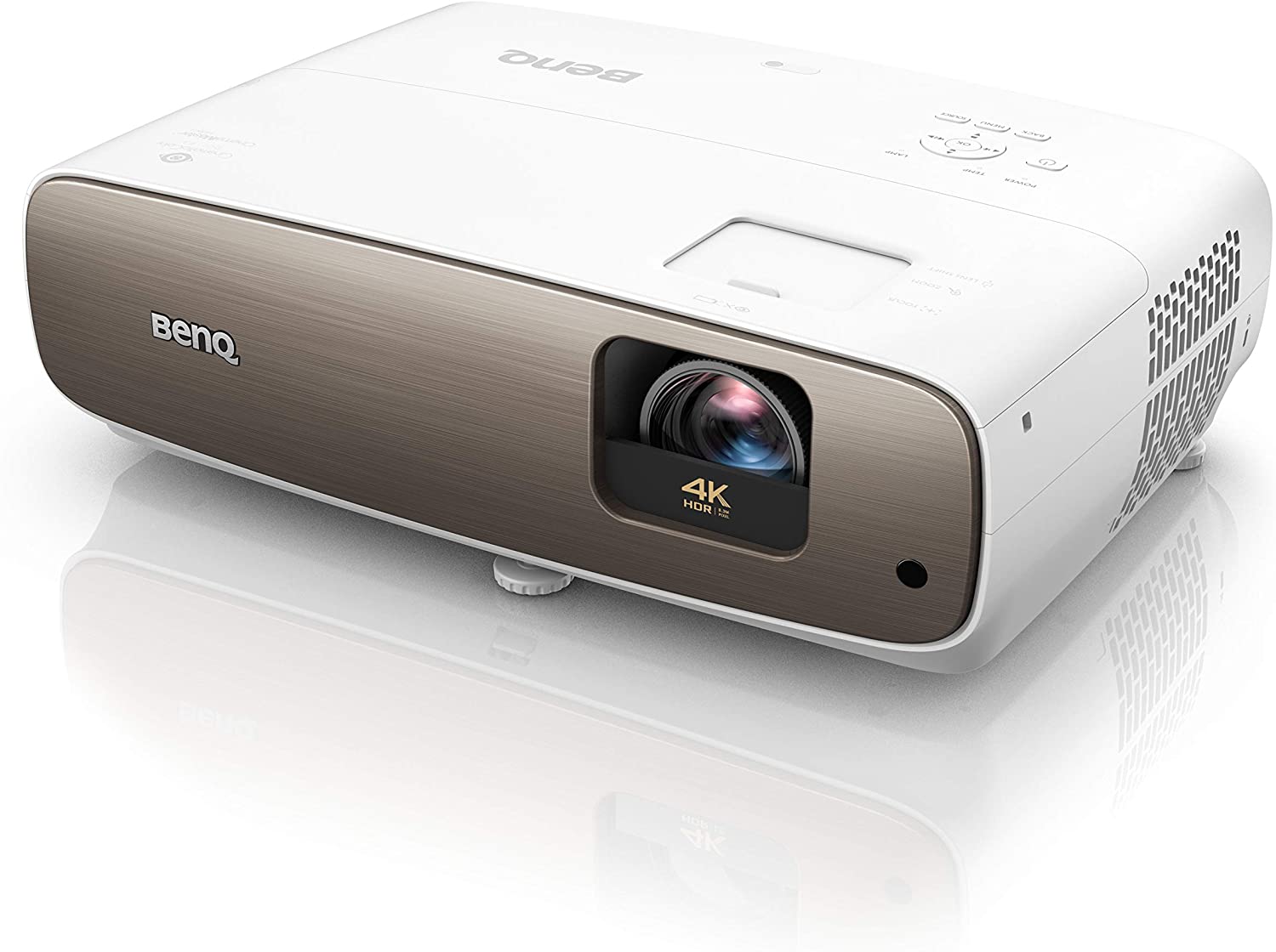  BenQ W2700 4K UHD (3840 x 2160) Projector for Home Theatre 2000 ANSI Lumens 30,000:1 (Dynamic Iris) HDR-PRO, DLP, UHD, DCI-P3, HDMI USB Type A, Lens Shift, Speakers - White 1 Year BenQ Direct Warranty 