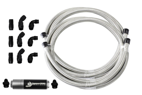 Stainless Steel Braided Hose Kit Natural 40 ft. -6 AN 87203 – Hyperfuel  Systems