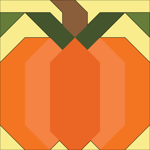 Pumpkin Quilt Block by Cristy Fincher