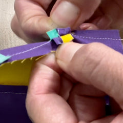 sewing and piecing a quilt block tutorial by Cristy Fincher