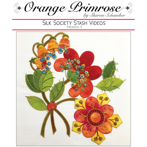 Orange Primrose Hand Embroidery Video Tutorial