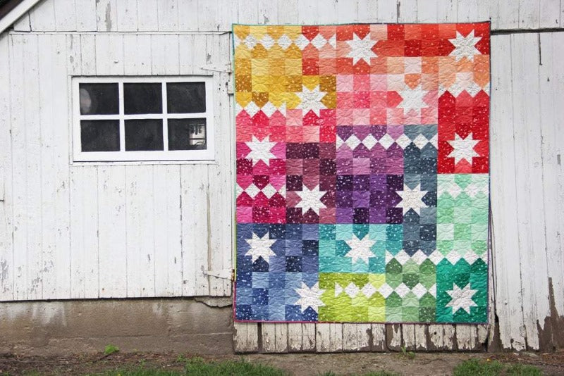 Daisies V Purple - by Ombre Picnic Co. Quilting &