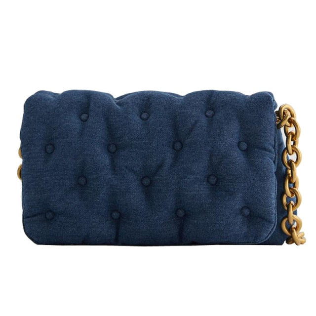 zara blue clutch