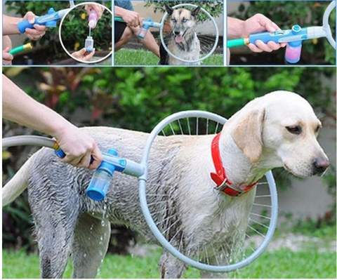 como lavar o cachorro facil e rápido com o lavador 360 graus para banho em pets banhorapido