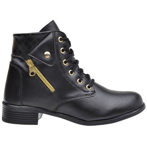 Bota Feminina Coturno Cano Curto Vegas