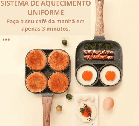 Frigideira Antiaderente 4 em 1 com Medidor de Temperatura - UltraChef