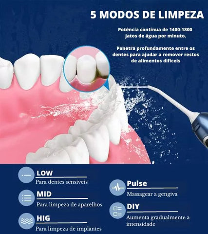 Irrigador Oral Portátil Bivolt - Water Clean