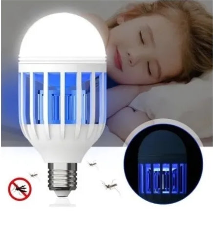 Lâmpada Led com Luz UV Extermina Mosquitos e Insetos - Bivolt E27