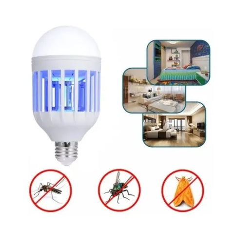 Lâmpada Led com Luz UV Extermina Mosquitos e Insetos - Bivolt E27