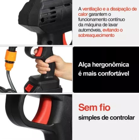 Lavadora De Alta Pressão Portátil Recarregável - Washer