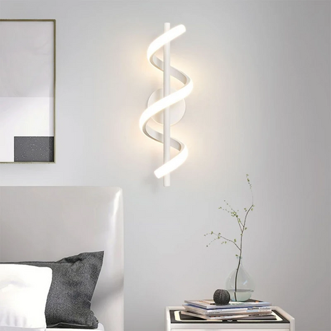 Luminária Arandela de LED para Parede Minimalista - Espiral Lines