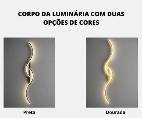 Luminária Arandela de LED para Parede Minimalista S-Lines