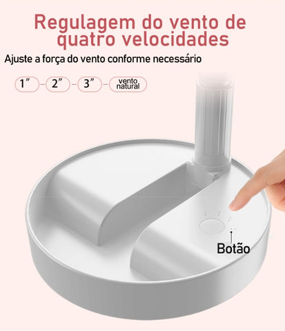 Ventilador Portátil e Dobrável com Pedestal - Split Max