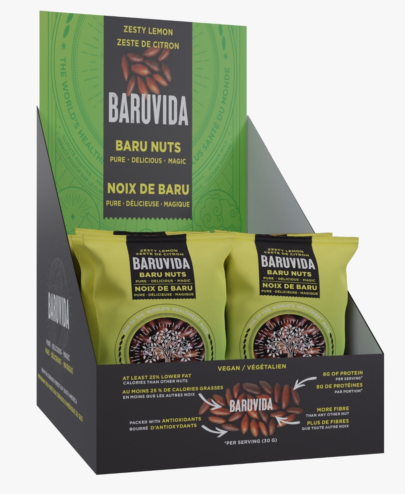 Wholesale Grab n' Go Bag  | Zesty Lemon |  (12 x 30g) x 3 - Baruvida product image