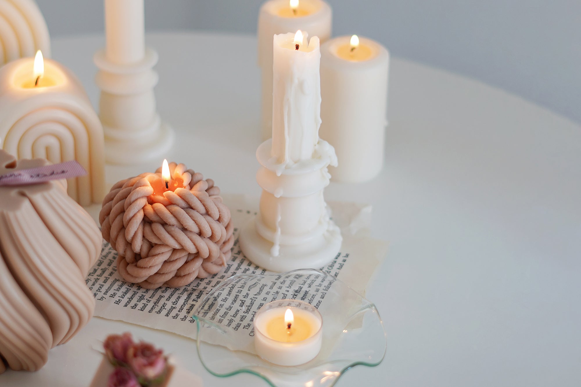 Yarn Candle