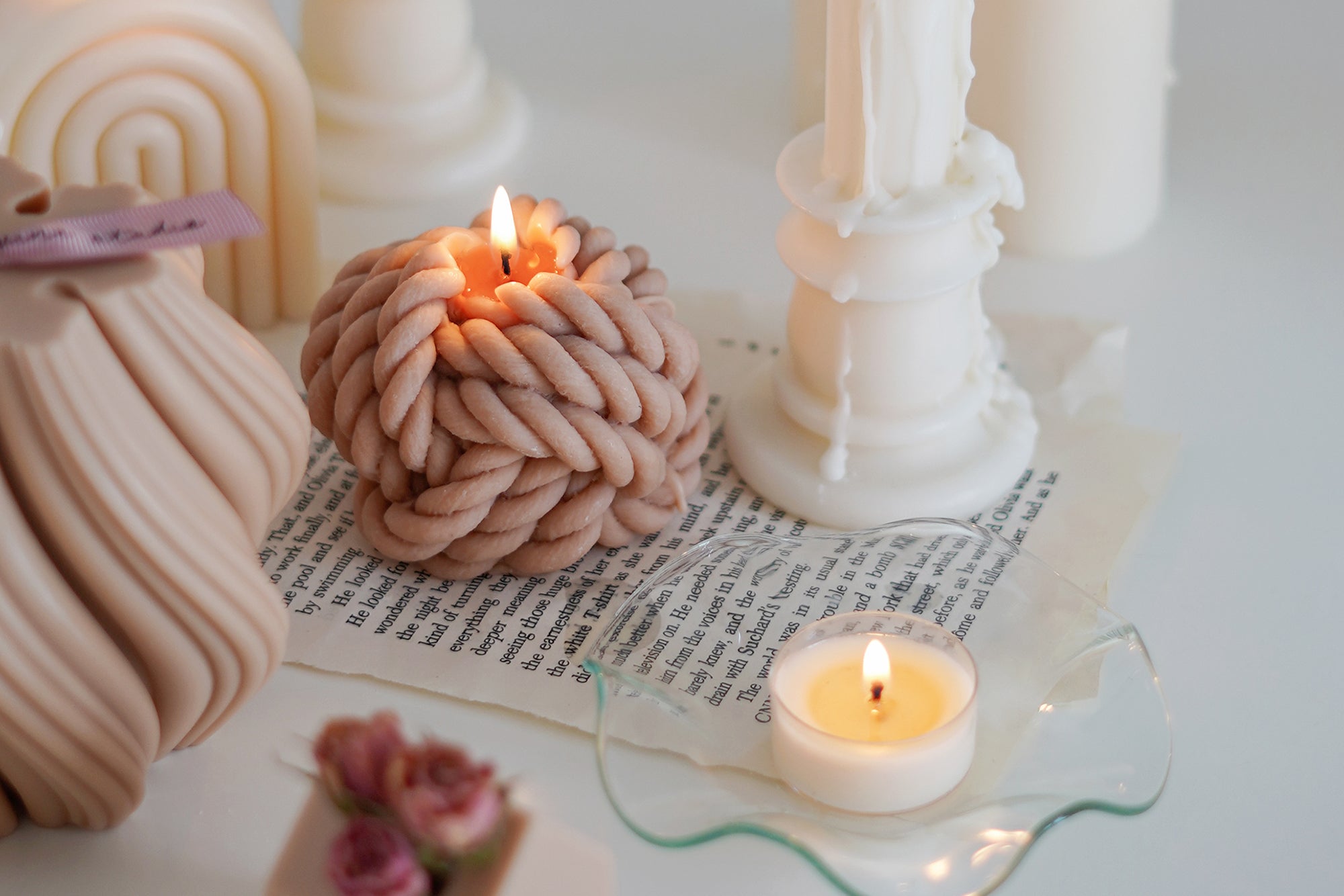 Yarn Candle