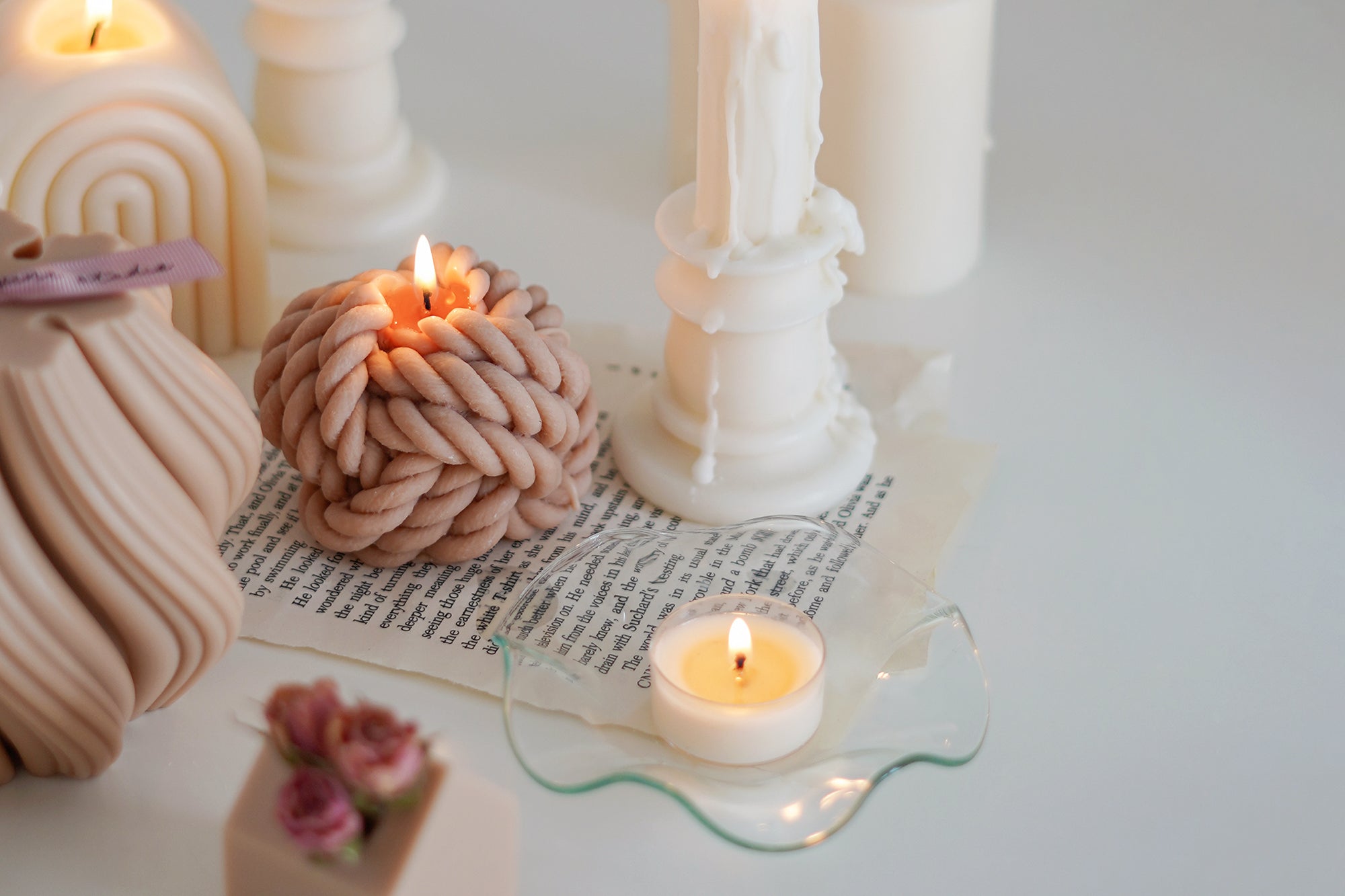 Yarn Candle