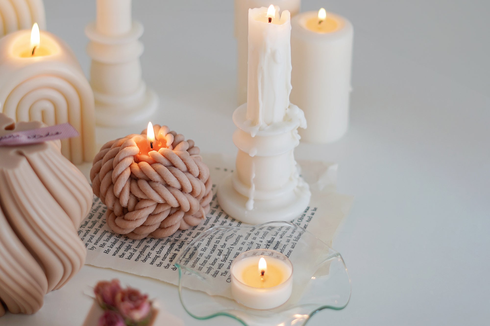 Yarn Candle