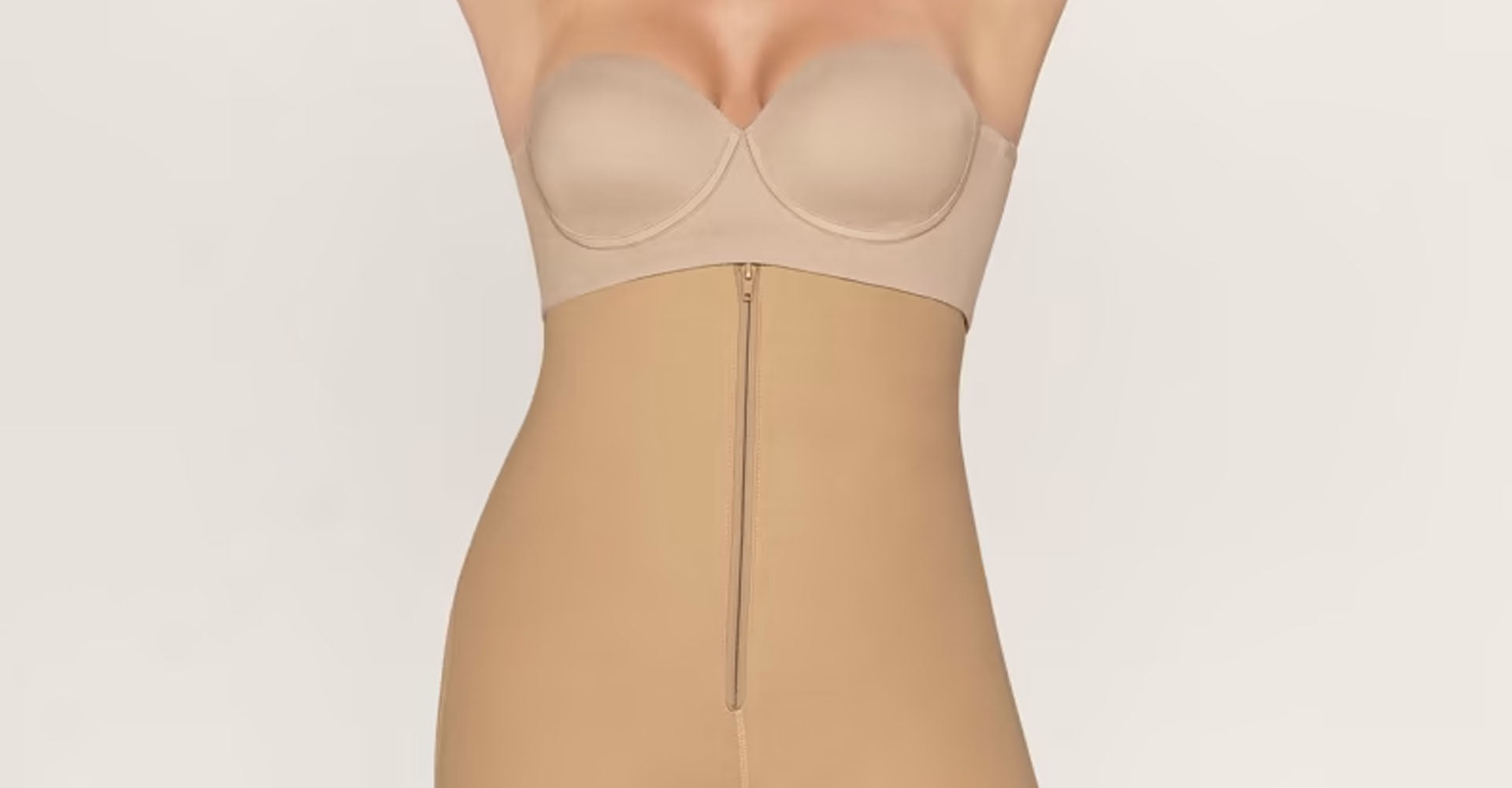 Firm Tummy Control Shaper Strapless Short with Butt Lifter