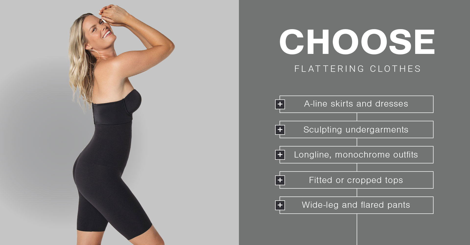 choose flattering clothes 