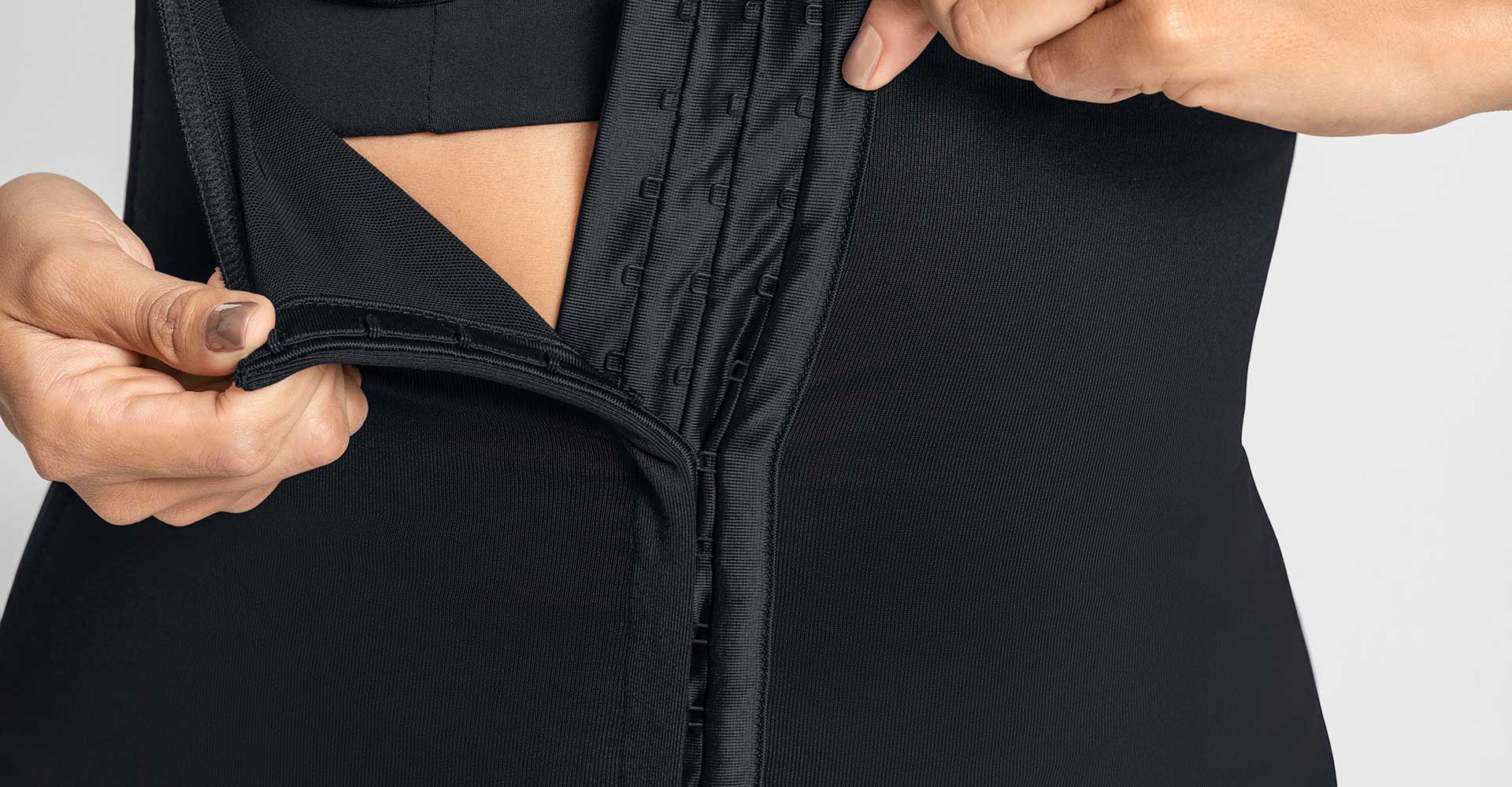 closeup of a waist cincher