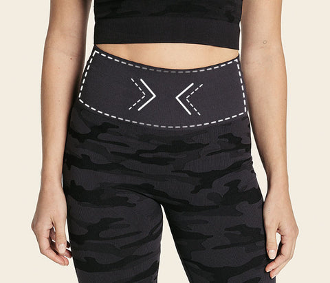 Sculpting High-Waisted Graphic Active Legging