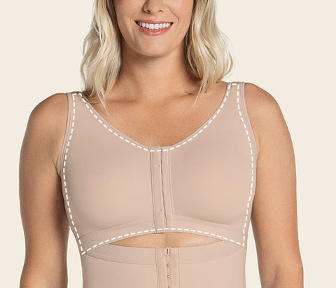 Sculpting Body Shaper with Built-in Back Support Bra
