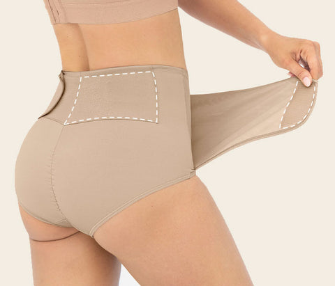High-Waisted Firm Compression Post Surgical Panty with Adjustable Belly  Wrap