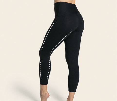 High-waisted Comfy Leggings Butt Lift Tummy Control Thigh Slimmer Mid-thigh  Cropped Shapepants for Women