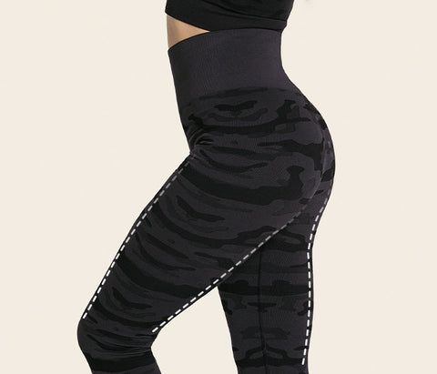 Sculpting High-Waisted Graphic Active Legging